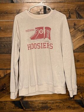 Indiana Hoosiers Cream Crewneck Sweatshirt